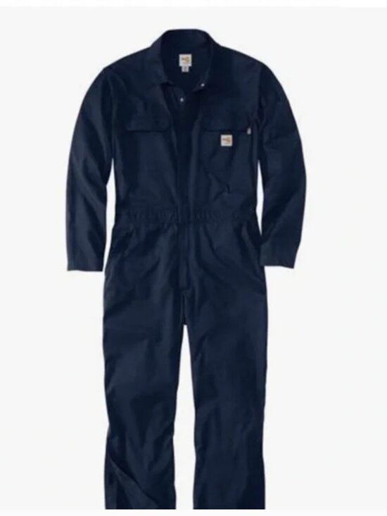 Carhartt Other - Carhartt FR Coveralls Long Sleeve Flame Resistant Twill Navy Blue Men's Size 4X